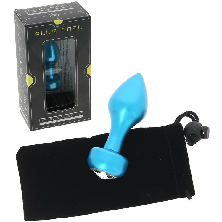 Plug anal en aluminium bleu - Rosebud