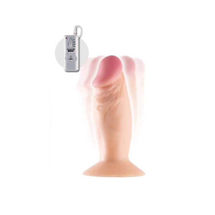 Gode ventouse vibrant anal et vaginal télécommandé