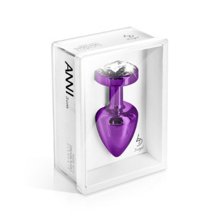 Rosebud violet Swarovski cristal