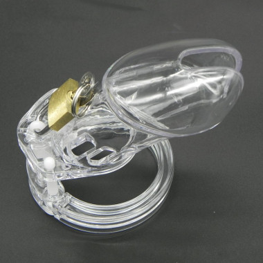 Cage à penis en plastique cristal