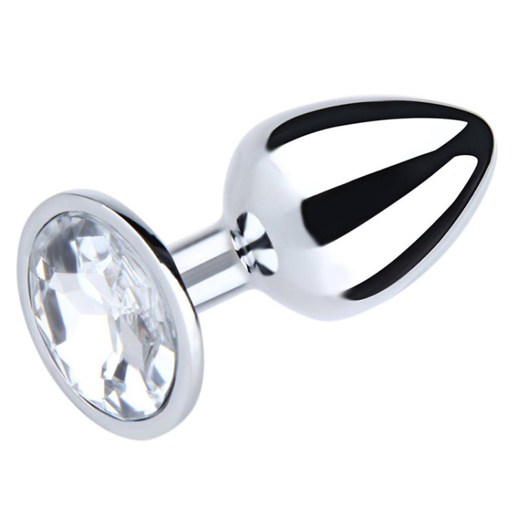 Rosebud en inox avec strass cristal