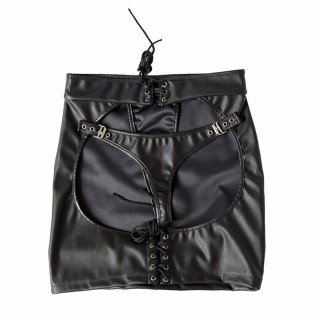 Jupe noire ouverte derrière
