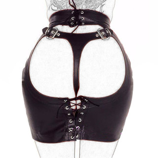 Jupe noire ouverte derrière