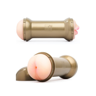 Masturbateur Double Pumped Gold Anal et Oral