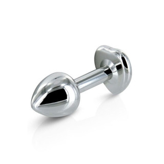 Plug anal Flamma argenté heart Swarovski cristal