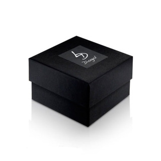 Plug anal Flamma argenté heart Swarovski cristal