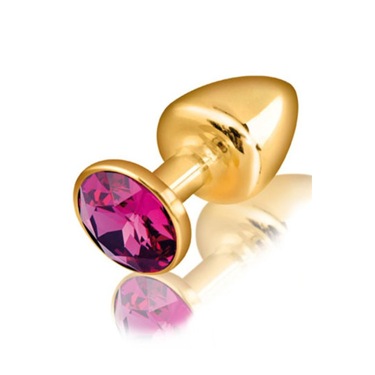 Plug anal Flamma doré Swarovski