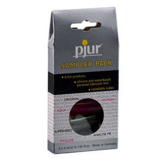 Pjur  6 échantillons réutilisables des best sellers - 4ml