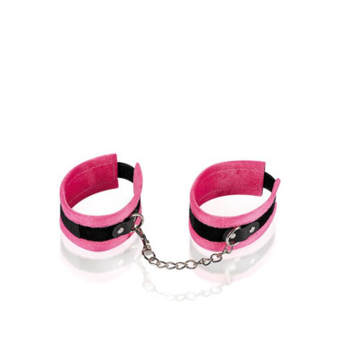 Menottes de chevilles en fourrure rose